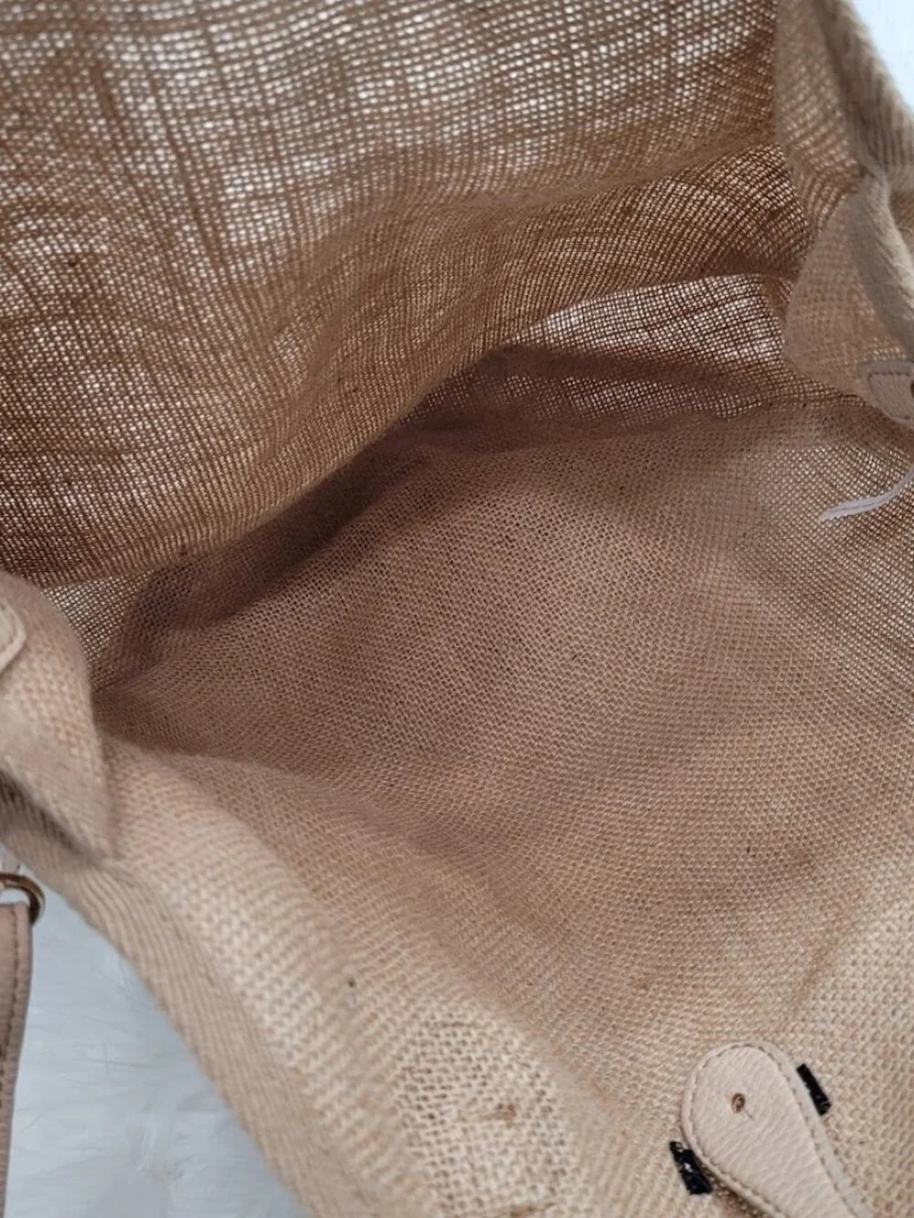 Who What Wear 100%‎ Jute Woven Tan Round Crossbody Purse Bag Resortwear Beach